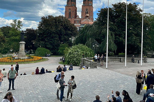 View from Uppsala University during a break of the 2024 AMC Conference.